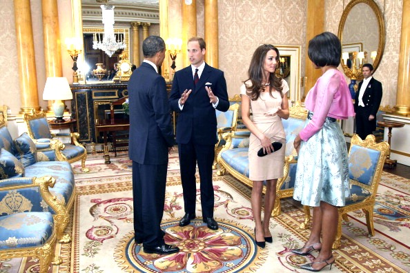 Фоторепортаж о встрече  Барака и Мишель Обамы с принцем Уильямом и Кейт Миддлтон