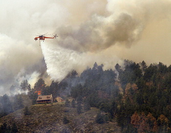 Пожары в штате США Колорадо не утихают. Фото: Marc Piscotty/Getty Images