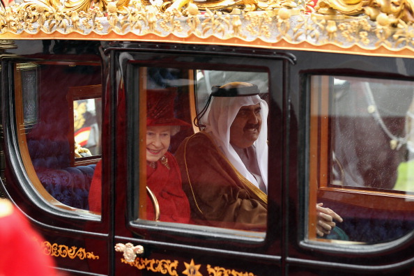 Елизавета II принимает эмира  Катара в Виндзорском замке