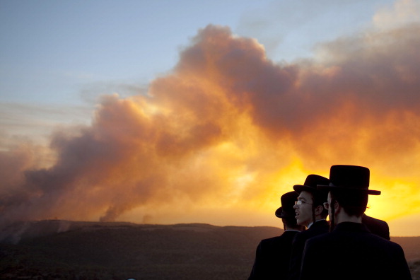 Пожар на Кармеле, близ Хайфы
