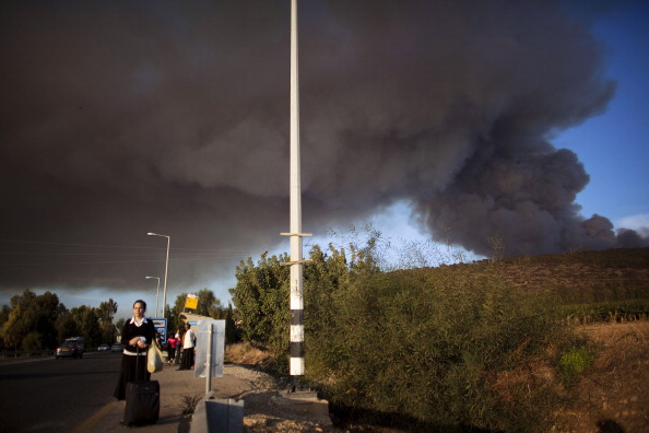 Пожар на Кармеле, близ Хайфы