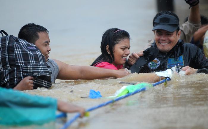 Фоторепортаж  о наводнении в пригородах Манилы