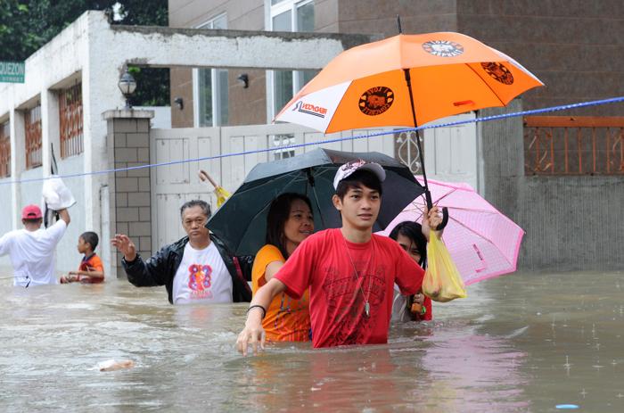 Фоторепортаж  о наводнении в пригородах Манилы