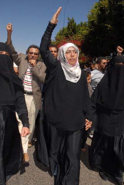 Массовые акции протеста проходят в столице Йемена. Фото:  MOHAMED HUWAIS/AFP/Getty Images