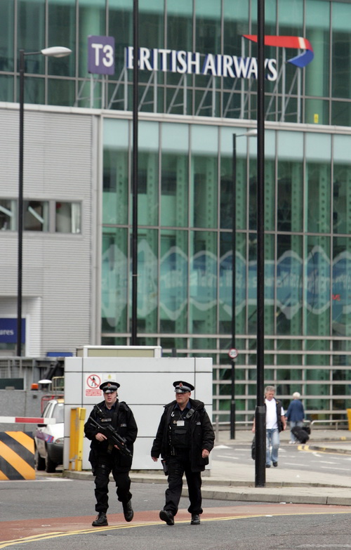 Аэропорт в Манчестере. 11-летний улетел без билета в Рим 25 июля 2012 г. Фото: Christopher Furlong/Getty Images 