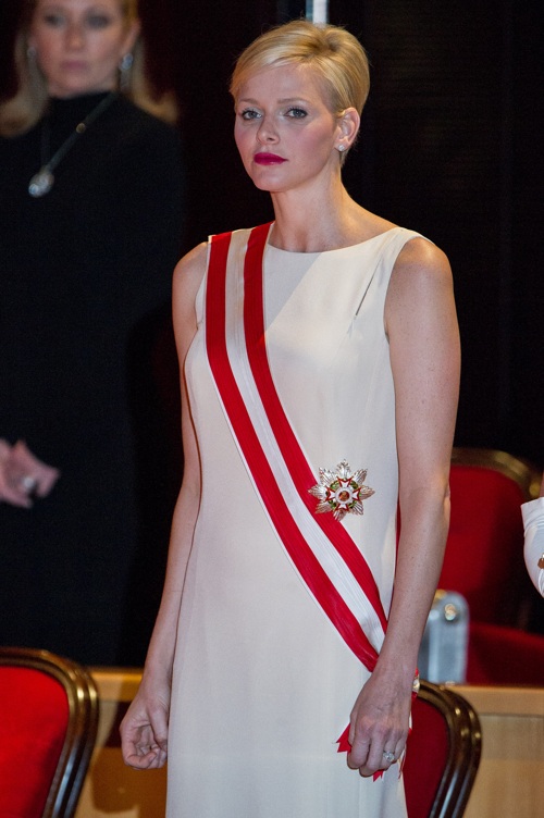 Принцесса Шарлин и принц Альберт II в Национальный день Монако