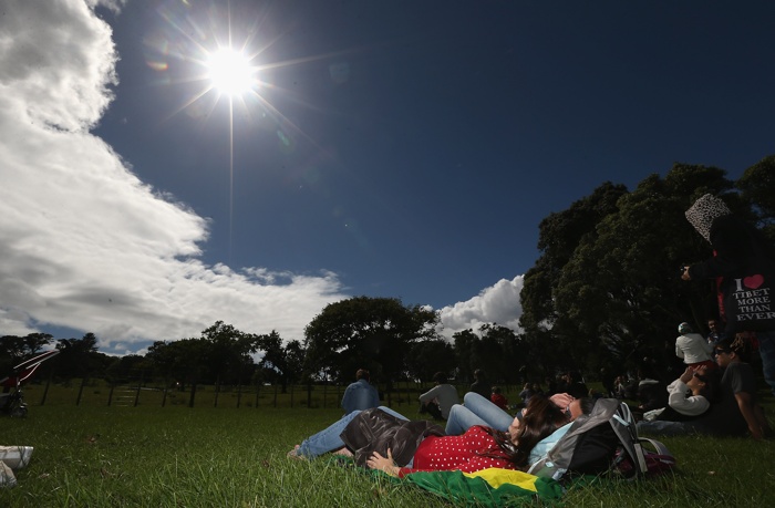 Солнечное затмение над Новой Зеландией