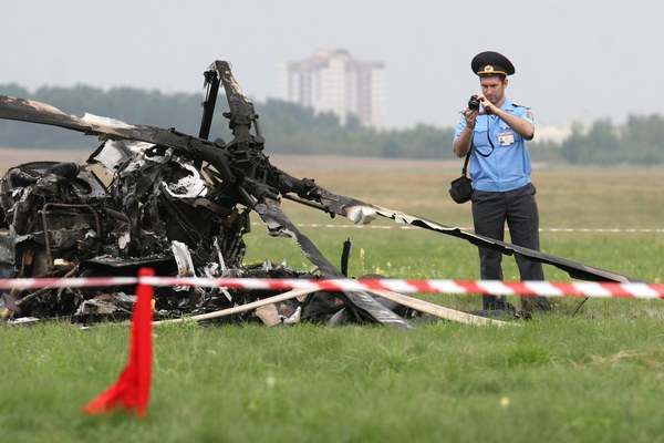 В Минске разбился вертолет: погиб пилот из Германии. Фоторепортаж. Фото: ALEXEY GROMOV/AFP/Getty Images