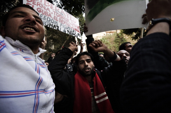 Сейф аль-Ислам Каддафи пытается предотвратить беспорядки в Ливии. Фото: MOHAMMAD HUWAIS/AFP/Getty Images