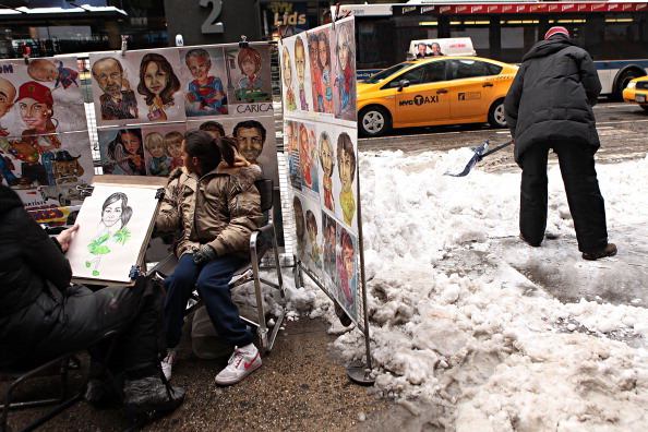 Нью-Йорк после обильного снегопада ожидает обильное  таяние снега