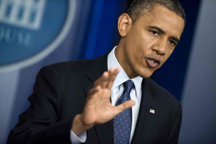 Президент США Обама запретил китайским предприятиям строительство ветряных электростанций поблизости от военно-морской базы. Фото: BRENDAN SMIALOWSKI/AFP/GettyImages
