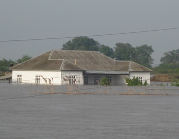 В Азербайджане на реке Кура произошло мощное наводнение