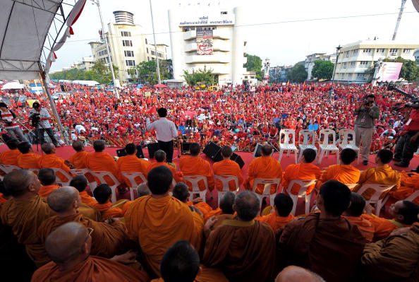 Антиправительственные акции протеста проходят в Бангкоке. Фото: PORNCHAI KITTIWONGSAKUL/AFP/Getty Images