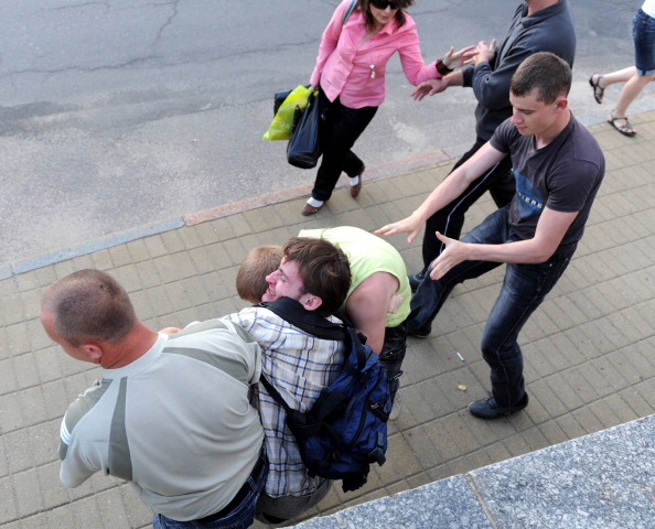 В Белоруссии прошла акция молчаливого протеста. Фото: VIKTOR DRACHEV/AFP/Getty Images