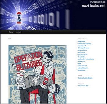 Nazi-leaks.net является блоговой платформой, на которой высмеиваются симпатизирующие неонацистам. Фото: © Screenshot: stern.de