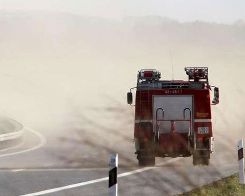 Песчаная буря в Германии стала причиной самой крупной автокатастрофы. Фоторепортаж. Фото с сайта ctv.by