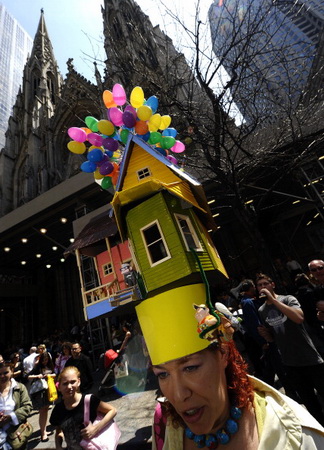 Пасхальный парад на главной улице города Манхэттен Пятой Авеню. Фото: Michael Nagle/Getty Images