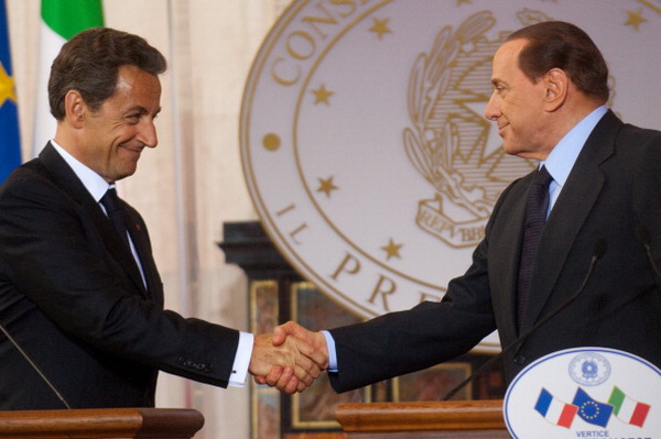 Саммит Берлускони-Саркози прошел в Риме. Фото: Giorgio Cosulich/Getty Images