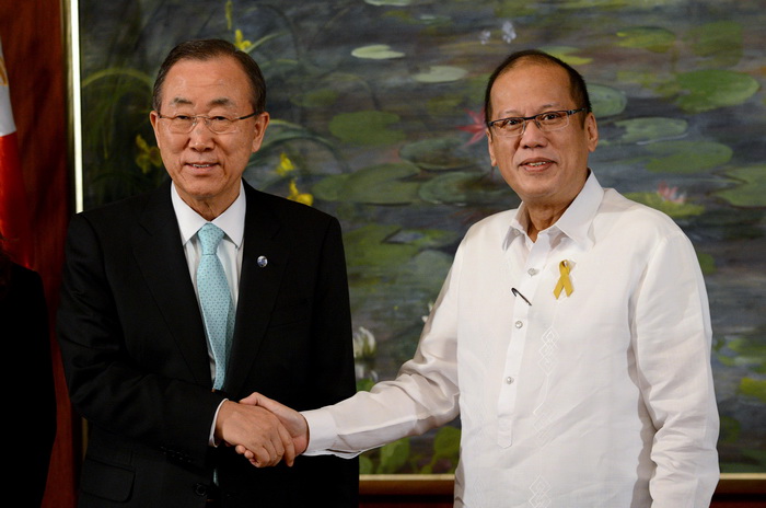 Генеральный секретарь ООН Пан Ги Мун посетил Филиппины