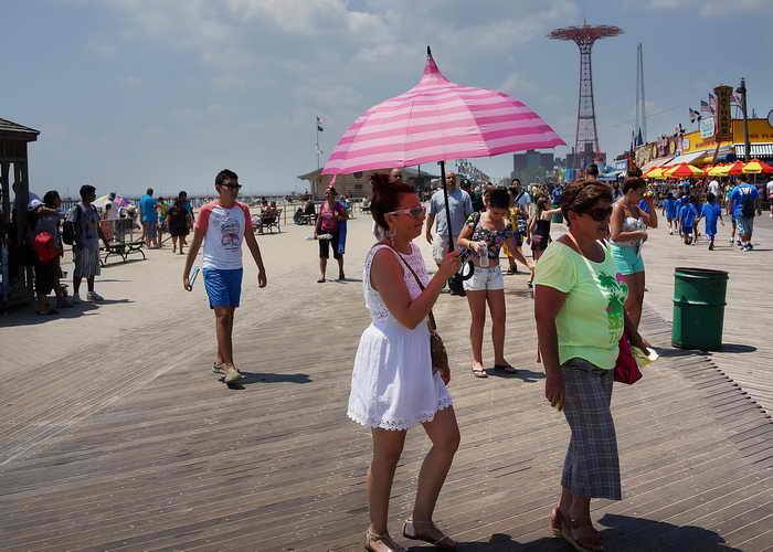  В восточную часть США пришла сильнейшая жара. Фото: Spencer Platt/Getty Images