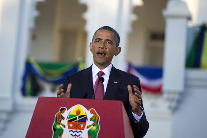 Барак Обама в Танзании. Фото: SAUL LOEB/AFP/Getty Images 