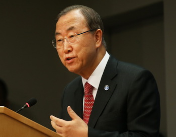 Генеральный секретарь организации Объединенных Наций Пан Ги Мун. Фото: Spencer Platt/Getty Images