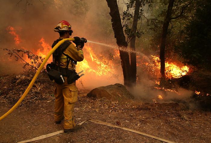 Пожар в Калифорнии приблизился к национальному парку