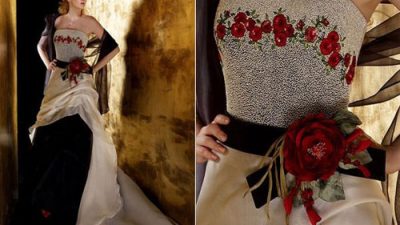 Коллекция свадебных платьев с цветами fabio gritti