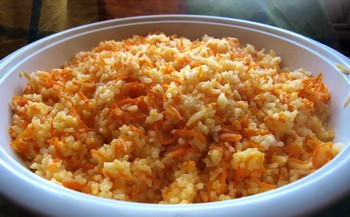 Рис с морковкой
