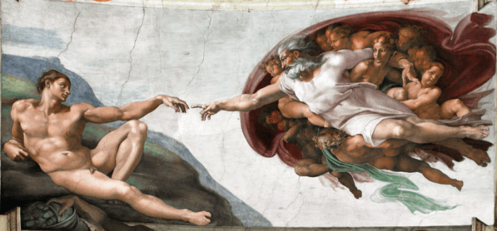 Микеланджело.  “Сотворение Адама”. 1511. Сикстинская капелла, Ватикан.  (Фото: wikipedia.org. Общественное достояние) | Epoch Times Россия