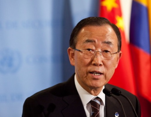 Пан Ги Мун, генеральный секретарь ООН. Фото: Andrew Burton/Getty Images | Epoch Times Россия