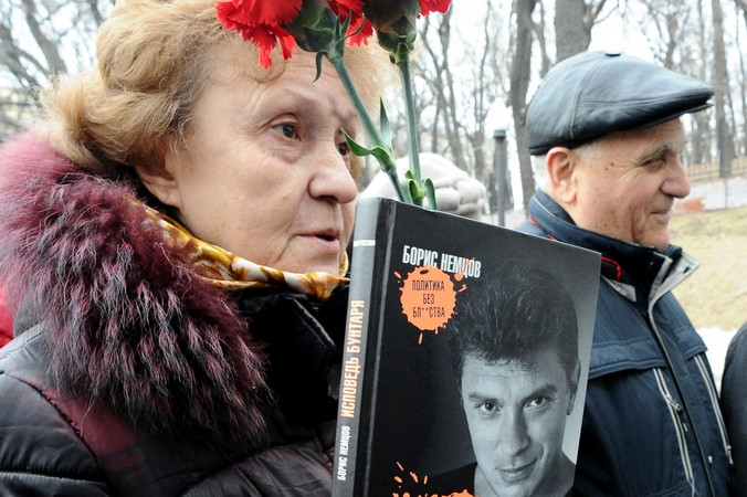 Прощание с Борисом Немцовым. Фото: OLGA MALTSEVA/AFP/Getty Images | Epoch Times Россия