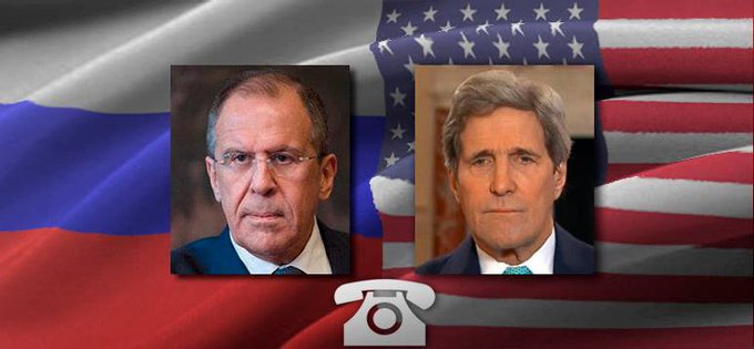 С.Лавров и Дж.Керри выразили единое мнение - нужно добиваться прекращения огня в Сирии . Фото: twitter.com | Epoch Times Россия