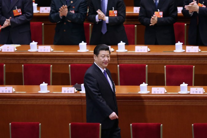 Китайский лидер Си Цзиньпин прибыл на пятое пленарное заседание Национального народного конгресса в Большой зал народных собраний, 15 марта 2013 года, Пекин, Китай. Фото: Feng Li/Getty Images | Epoch Times Россия