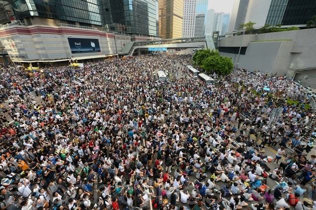 Протесты в Гонконге. 27-28 сентября 2014 года. Фото: The Epoch Times | Epoch Times Россия