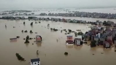 (Видео) 3 тайфуна обрушились на Северо-Восточный Китай и уничтожили урожай