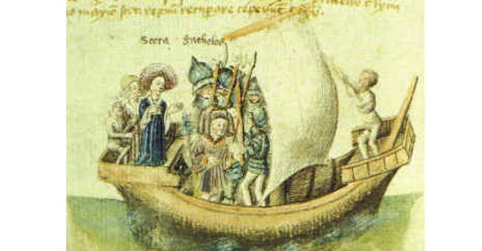 Скота уплывает из Египта. Иллюстрация XV века. Фото: Wikimedia Commons/
public domain | Epoch Times Россия