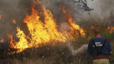 Пожар под Омском уничтожил половину деревни