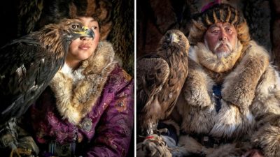 Охота с беркутами в Монголии. Редкие фотографии