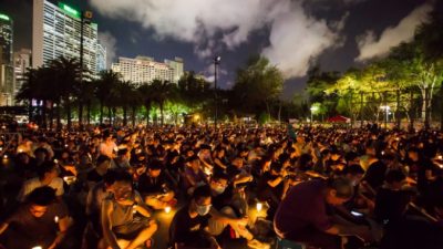 Предстоящая акция со свечами в Гонконге в память о жертвах бойни на площади Тяньаньмэнь под вопросом