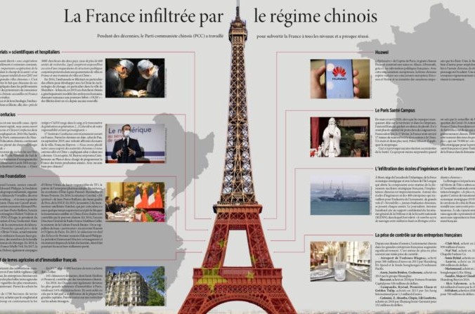 Инфографика о проникновении во Францию ​​коммунистической партии Китая (Великая Эпоха) | Epoch Times Россия