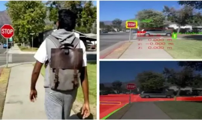 Махендран и его команда разработали рюкзак с голосовым управлением на базе искусственного интеллекта, который может помочь слабовидящим ориентироваться на местности. Фото: (<a href=