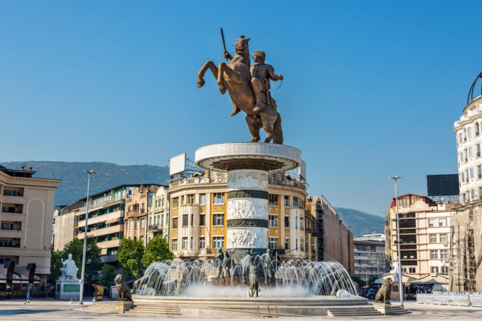 Статуя Александра Великого (Македонского) в Скопье. (Леонид Андронов / Shutterstock) | Epoch Times Россия