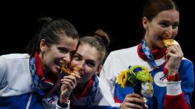 Российские саблистки выиграли золото Олимпиады в Токио