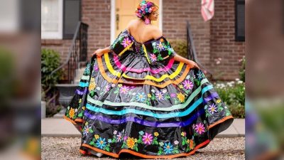 За выпускное платье в фольклорном стиле девушка получила приз в $10 тыс.