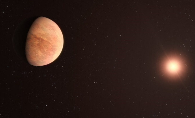 Художник запечатлел L 98-59b, одну из планет системы L 98-59 в 35 световых годах от нас. Система содержит четыре подтверждённых скалистых планеты, потенциальная пятая, самая дальняя от звезды, не подтверждена. (ESO / M. Kornmesser) | Epoch Times Россия
