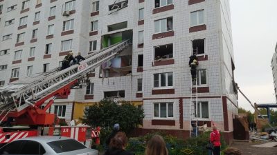 Часть девятиэтажки обрушилась на жильцов после взрыва газа в подмосковном Ногинске