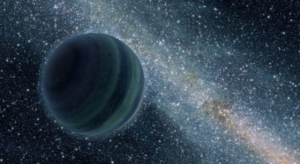 Художник изображает планету, похожую на Юпитер, и свободноплавающую без родительской звезды. (Изображение: NASA / JPL-Caltech)