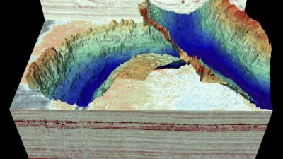 Захватывающие ледниковые ландшафты на дне Северного моря выявлены с помощью трёхмерной сейсмической визуализации