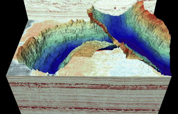 Впечатляющие ландшафты ледникового периода под Северным морем были обнаружены с помощью технологии трёхмерного сейсмического отражения. (Image: viaBritishAntarcticSurvey)  | Epoch Times Россия